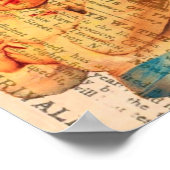 Dove広告デジタルアートを持つ女の子 ポスター (角)