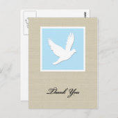 Dove悔やみや弔慰サンキューハガキ ポストカード (正面/裏面)
