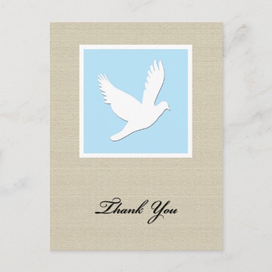 Dove悔やみや弔慰サンキューハガキ ポストカード (正面)