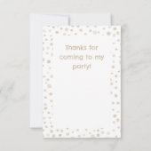 Dove紙吹雪水色ドットサンキューカード サンキューカード (裏面)