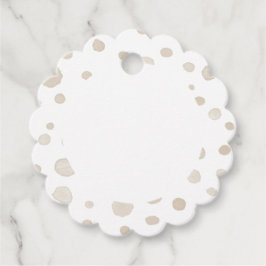 Dove紙吹雪水色ドットメッセージカード フェイバータグ