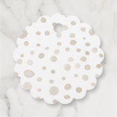 Dove紙吹雪水色ドットメッセージカード フェイバータグ (裏面)