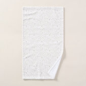 Dove紙吹雪水色ドット バスタオルセット (ハンドタオル)