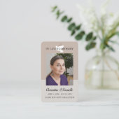 Dove葬儀記念祈りの言葉フォトカード 名刺 (スタンド正面)