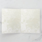 Dove and golden leaves folded thank you card サンキューカード (内部)