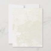 Dove and golden leaves  RSVP card  (裏面)