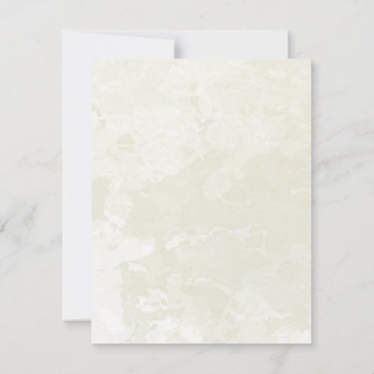 Dove and golden leaves  RSVP card  (裏面)