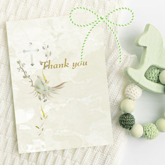 Dove and golden leaves  RSVP card 