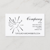 Dove Birdロゴ教会の名刺 名刺 (正面)