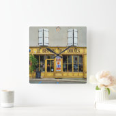 Dove Bistro、Spanuile Sur Charente。 スクエア壁時計 (ホーム)