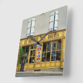 Dove Bistro、Spanuile Sur Charente。 スクエア壁時計 (傾斜)