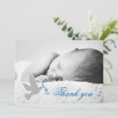 Dove blue boysバプテスマ写真サンキューカード サンキューカード (スタンド正面)