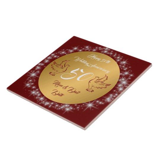 Dove Customize Happy Gold 50th Anniversary タイル (側面)