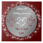Dove Customize Happy Silver 25th Anniversary タイル (正面)
