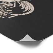 Dove Elegant Monogram Initial C ポスター (角)