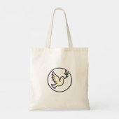 Dove Emblem Tote Bag – Peace, Simplicity & Style トートバッグ (裏面)