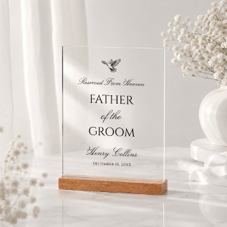 Dove Father Of The Bride ウェディングメモリアル アクリルサイン