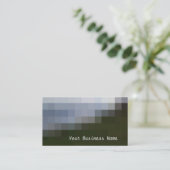 Dove Gray、石板、ブラック抽象芸術名刺 名刺 (スタンド正面)