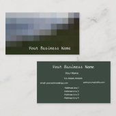 Dove Gray、石板、ブラック抽象芸術名刺 名刺 (正面/裏面)