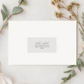 Dove Grey | Chic Simple Clean Wedding Address  ラベル