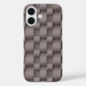 Dove Grey & Dusty Rose Silk Weave Texture Pattern  Case-Mate iPhoneケース (裏面)