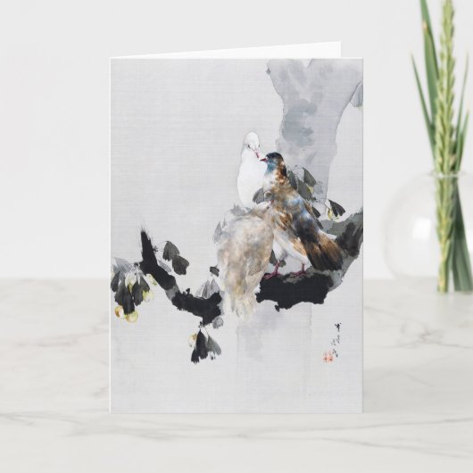 Dove in a Tree,渡辺聖亭 カード (正面)