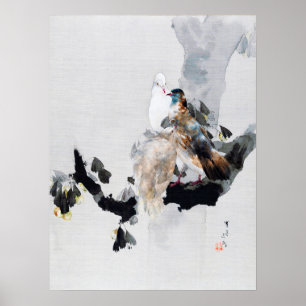 Dove in a Tree,渡辺聖亭 ポスター