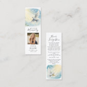 Dove in Sunlight Funeral Keepsake Bookmark  スキニー名刺 (正面/裏面)