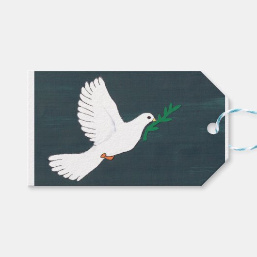 Dove - Kids Art for CHOC ギフトタグ (正面(横))