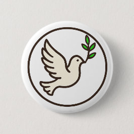 Dove Line-Art Button  缶バッジ