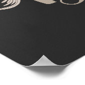 Dove MonogramエレガントイニシャルDポスター ポスター (角)