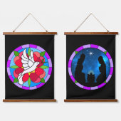 Dove & Nativity 吊り下げ型タペストリー (ダブル)