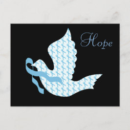 Dove of Hope Light Blue Ribbon – 前立腺がん ポストカード