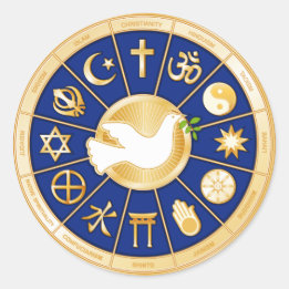 Dove of Peaceステッカー ラウンドシール