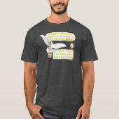 Dove of Peace (くもの巣URL付き) Tシャツ (正面)