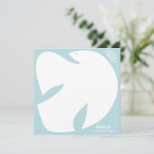 Dove of Peace - Frost Greeting Card 案内状 (スタンド正面)