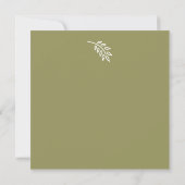 Dove of Peace - Frost Greeting Card 案内状 (裏面)