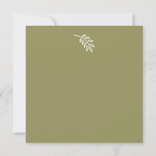 Dove of Peace - Frost Greeting Card 案内状 (裏面)