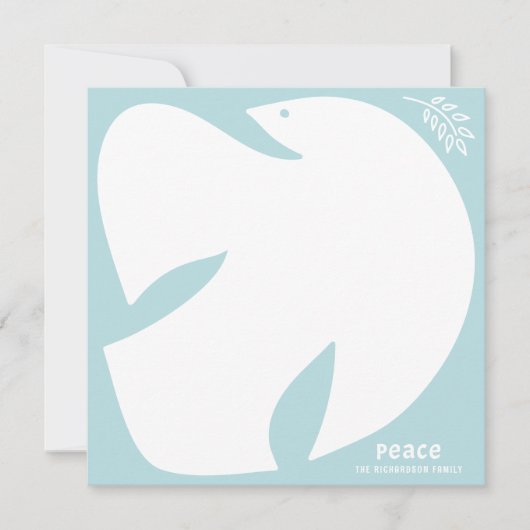 Dove of Peace - Frost Greeting Card 案内状 (正面)