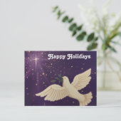 Dove of Peace Happy Holidays - Postcard シーズンポストカード (スタンド正面)