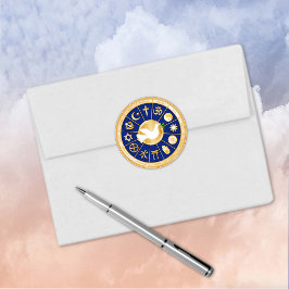 Dove of Peace Roundステッカー ラウンドシール