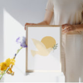 Dove of Peace with Olive Branch ポスター