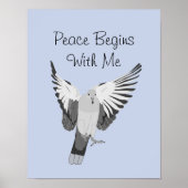 Dove - Peace Beginning Meプリント ポスター (正面)