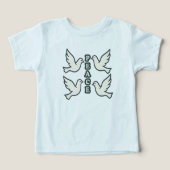 Dove Silhouette with “PEACE” – Wearable (デザイン正面)