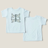 Dove Silhouette with “PEACE” – Wearable (デザイン正面&裏面)