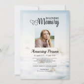 Dove &skyサービスの葬儀の順序招待状 招待状 (正面)