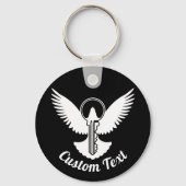 Dove with鍵Keychain キーホルダー (正面)