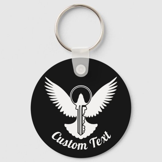 Dove with鍵Keychain キーホルダー (正面)