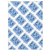 Dove With Celtic Peace Text In Blue Tones テーブルクロス (正面)