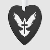 Dove with Crossオーナメント オーナメント (正面)